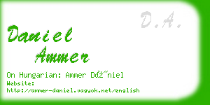 daniel ammer business card